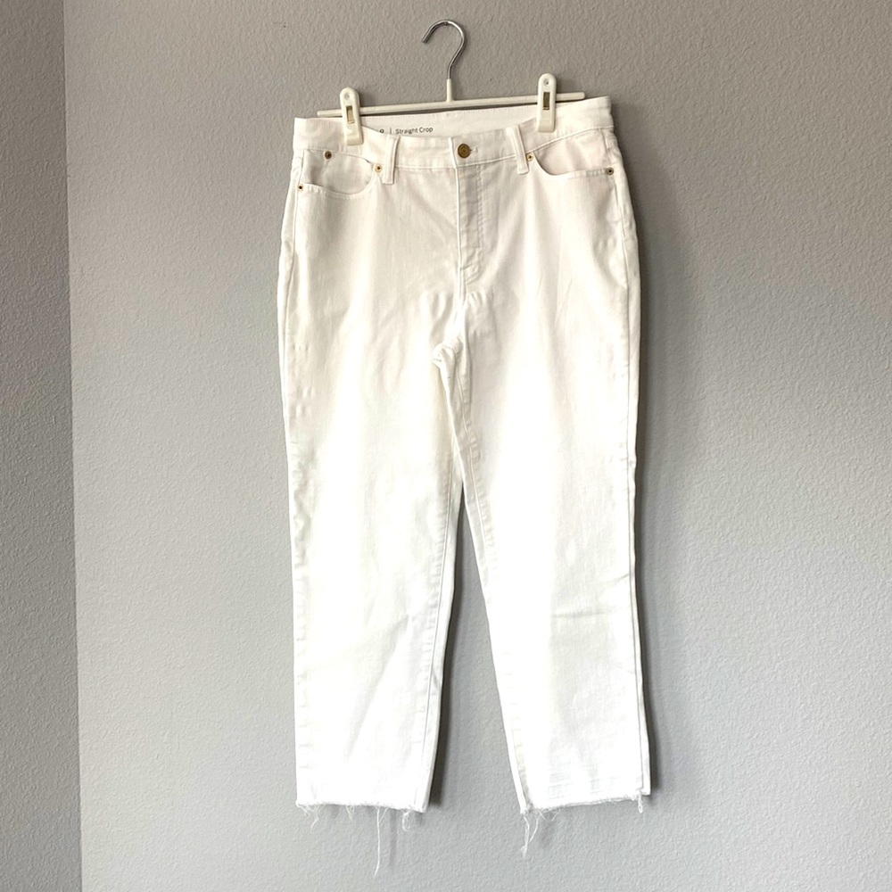 Talbots Straight Crop white Jeans